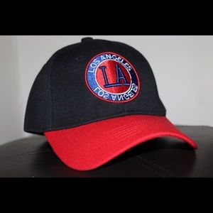 Black / Red L.A. Hat